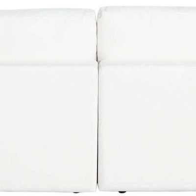 Muse White 2 pc Performance Fabric Modular Sofa