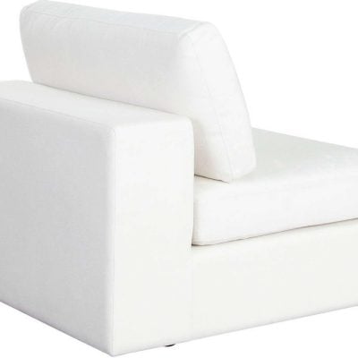 Muse White Performance Fabric Modular Sofa