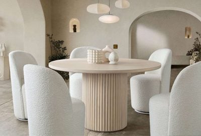 Siren Solid Wood Round Dining Table