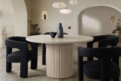 Siren Solid Wood Round Dining Table
