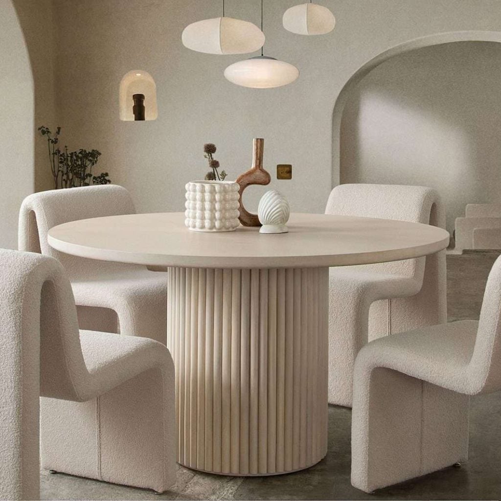 Siren Round Dining Table Set for 4