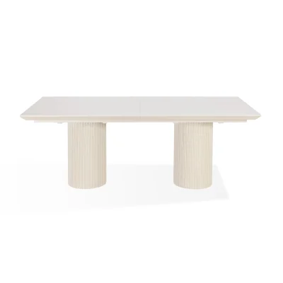Cannon White Stone Dining Table