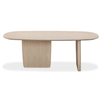 Liv Ash Light Grain Wood Dining Table