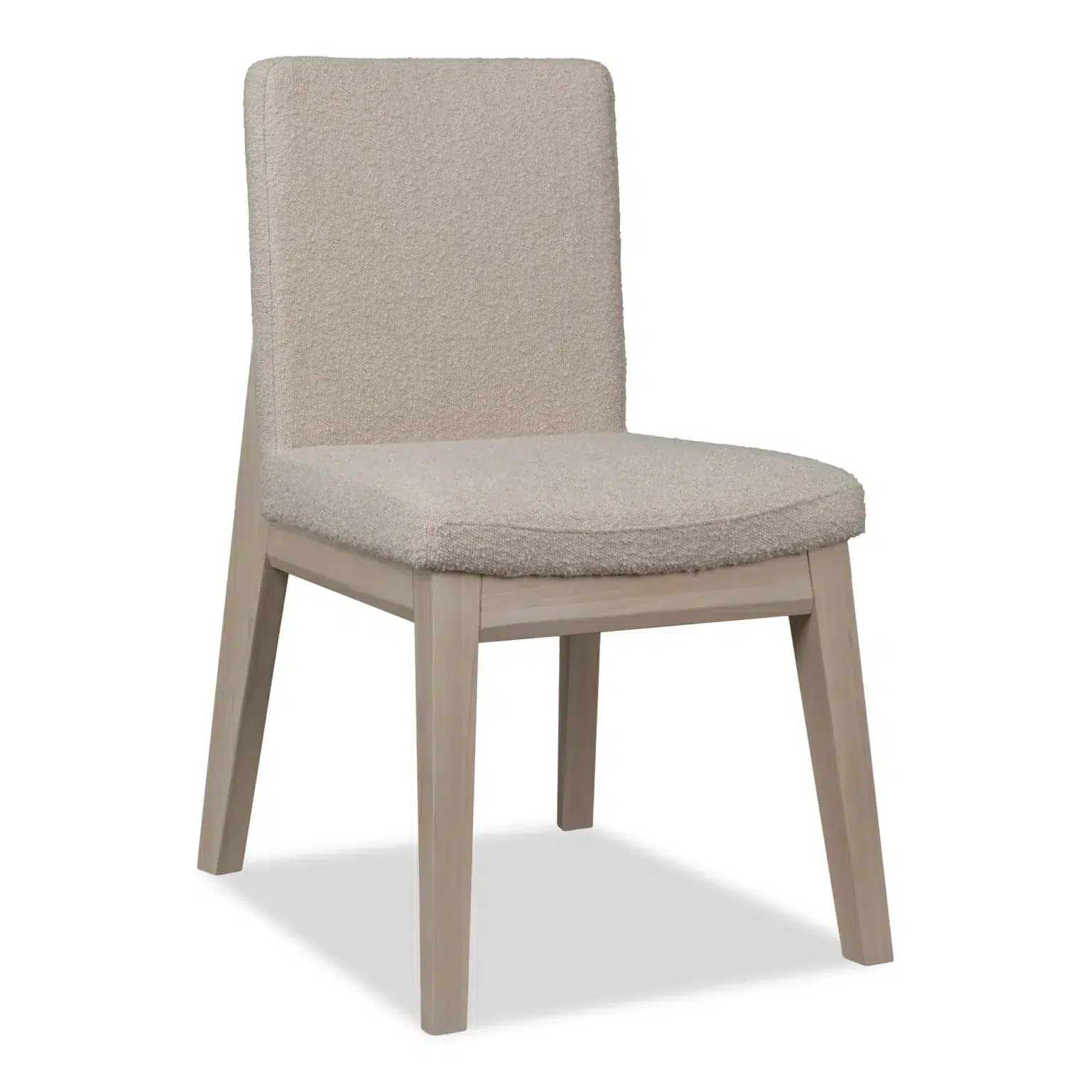 Liv Solid Wood & Beige Boucle Dining Chair