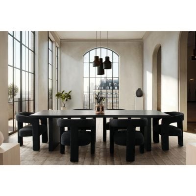 Sonoma Black Wood Dining Table