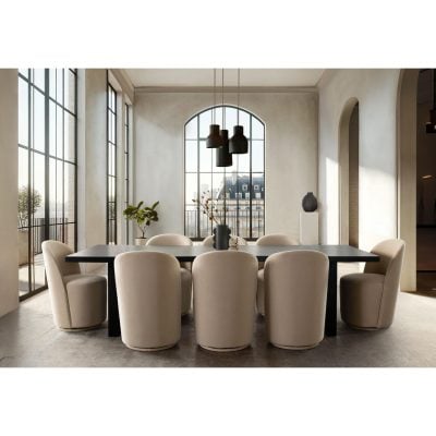 Sonoma Black Wood Dining Table