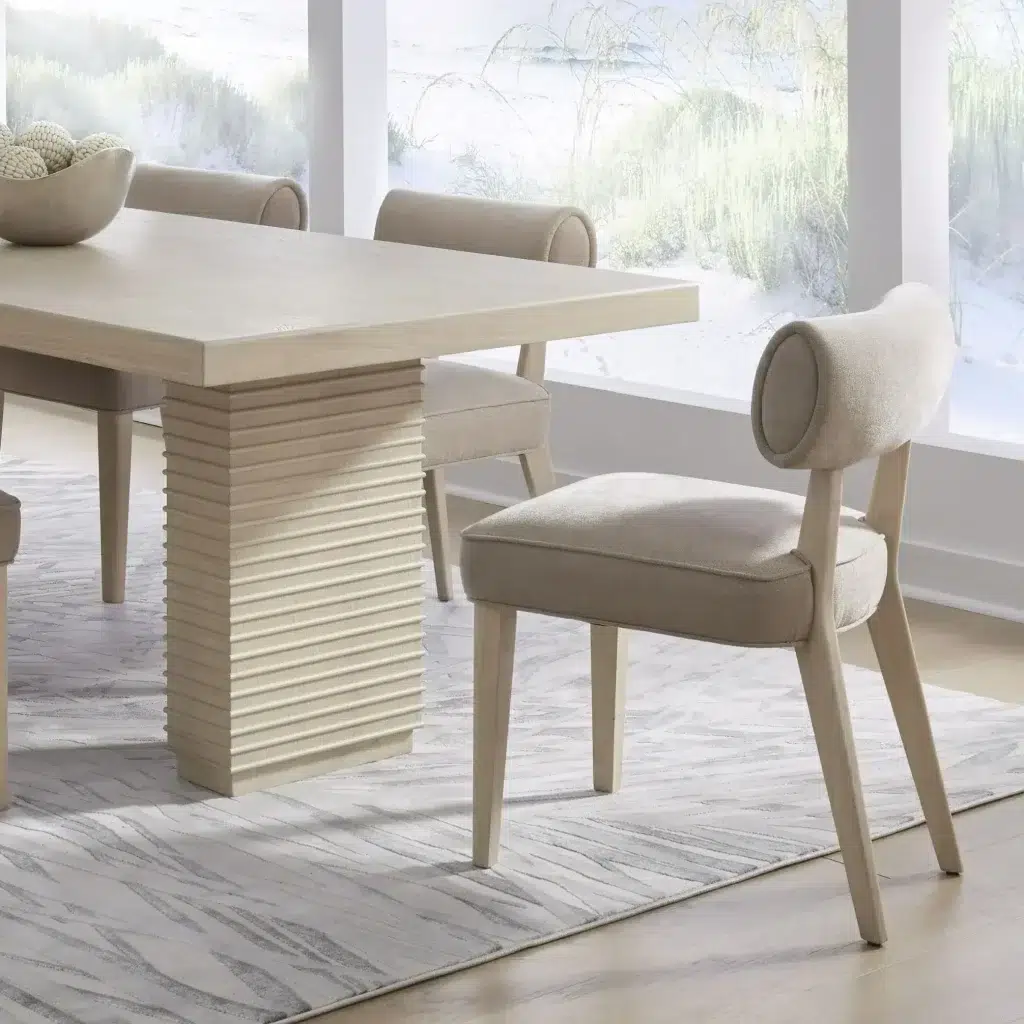 Magnolia open back upholstered dining chair