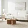 Jessel Modern White Chenille Sofa Set