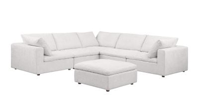 Divanitalia Claverti Modular Beige Sectional Sofa