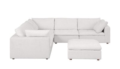 Divanitalia Claverti Modular Beige Sectional Sofa