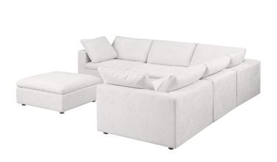 Divanitalia Claverti Modular Beige Sectional Sofa