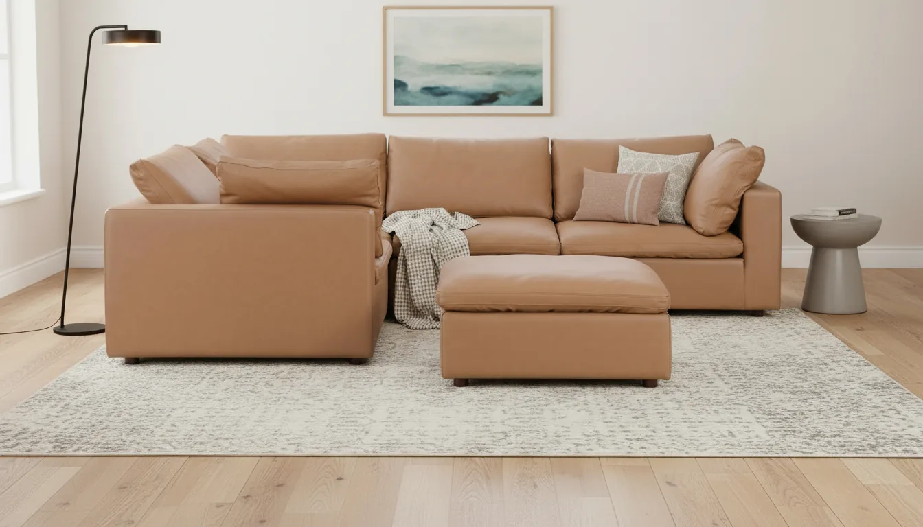 Brown Leather Sectional Sofa Deals 2025