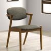 Malone Gray Mid Century Modern Dining Chair ( Set Of 2 )
