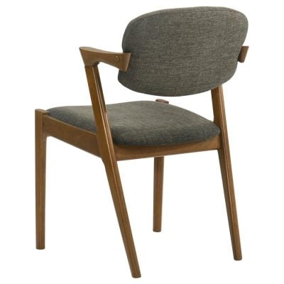 Malone Gray Mid Century Modern Dining Chair ( Set Of 2 )