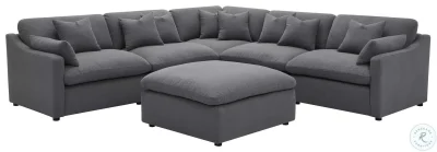 Hobson Gray Modular Cloud Sectional Couch