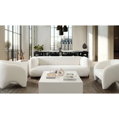 Link Ivory White Modern Chair