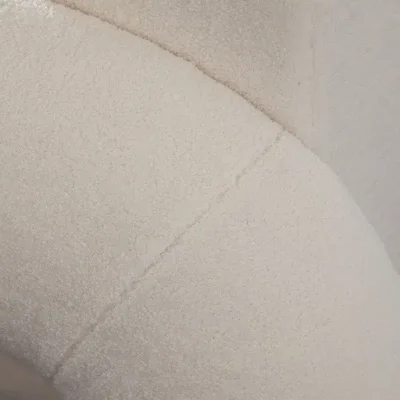 Noa Ivory White Sherpa Accent Chair