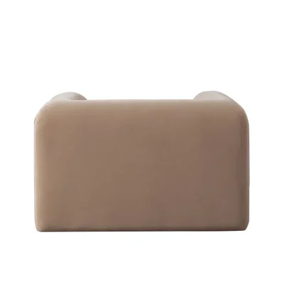 Form Light Brown Velvet Lounge Chair