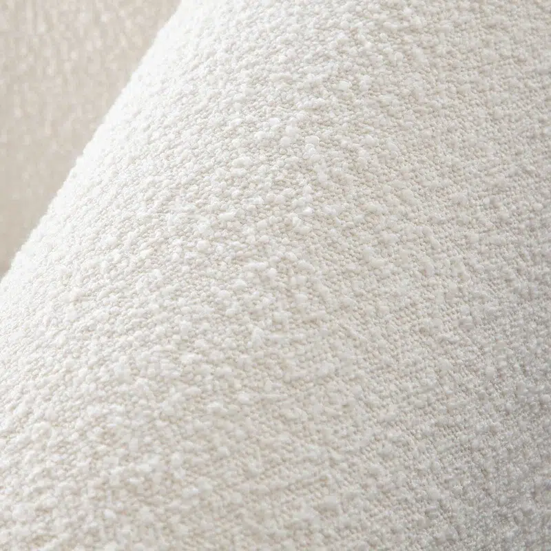 White Boucle Upholstery