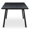 Malibu Black Wood Dining Table