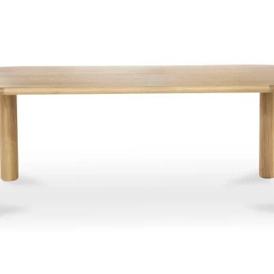 malibu natural wood dining table