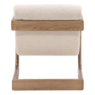 Bridges Cream Performance Fabric Ash Wood Chair