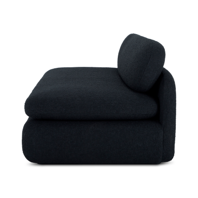 Scout Low Profile Black Boucle Sofa Set
