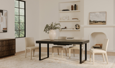 Ben Black Extendable Dining Table