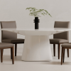Otago Oval Gloss White Dining Table