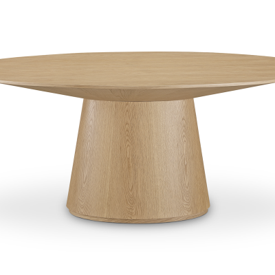 Otago Oval Natural Oak Wood Dining Table