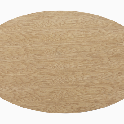 Otago Oval Natural Oak Wood Dining Table