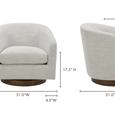 Oscy Swivel Floating Base Lounge Chair