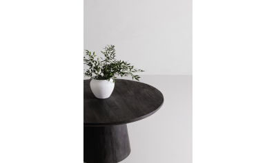 Cember Black Mango Round Dining Table