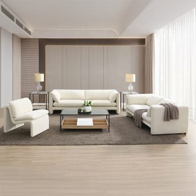 Jaeda Modern Beige Sofa Set
