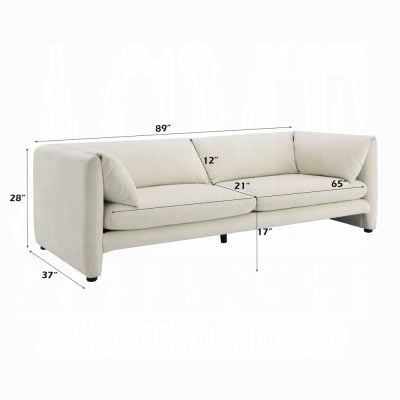 Jaeda Modern Beige Sofa Set