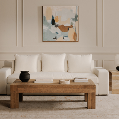 Thomas White Performance Fabric Sofa