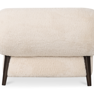 Devlin White Fur Large Lounge Chair