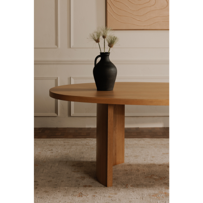 Louise Natural Oak Wood Dining Table