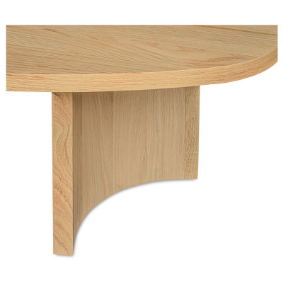 Louise Natural Oak Wood Dining Table