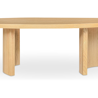 Louise Natural Oak Wood Dining Table