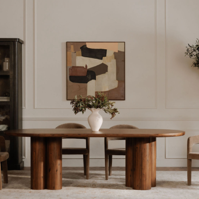 Howard Solid Wood Walnut Dining Table