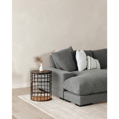 Plunge Gray Deep Plush Sectional Sofa