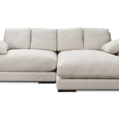 Plunge Sahara Beige Deep Plush Sectional Sofa