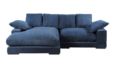 Plunge Blue Deep Plush Sectional Sofa