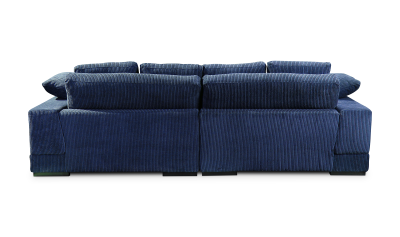 Plunge Blue Deep Plush Sectional Sofa