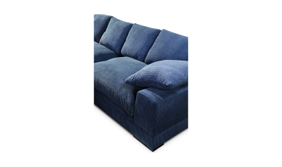 Plunge Blue Deep Plush Sectional Sofa
