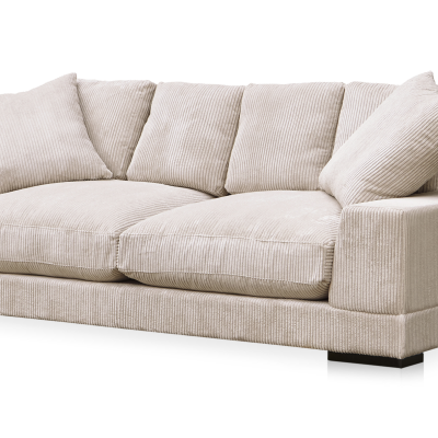 Plunge Beige Deep Plush Sofa