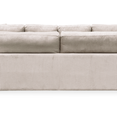 Plunge Beige Oversized Plush Sofa