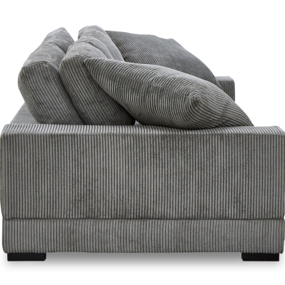 Plunge Charcoal Gray Deep Plush Sofa