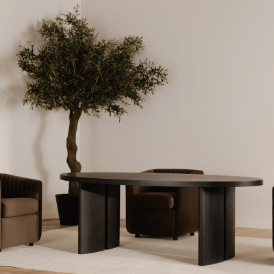 William Black Oval Dining Table